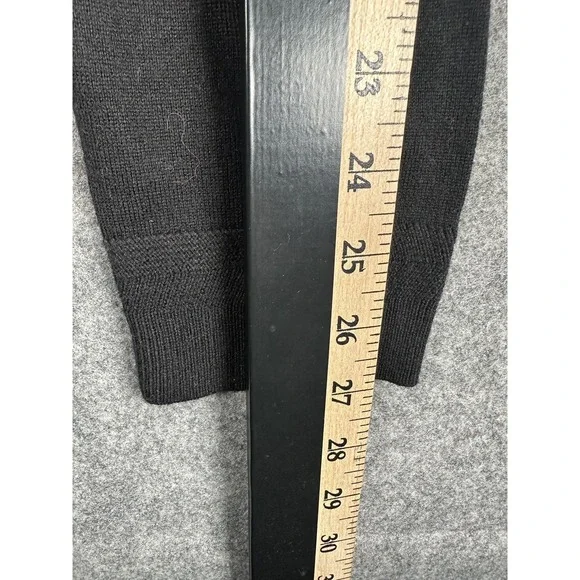Ted Baker Sweater Mens 2XL Black Wool V Neck Textured Detail Lightweight NWT - Picture 13 of 16